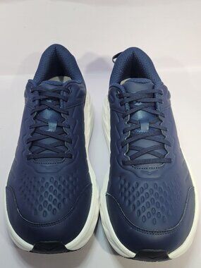 Hoka One One Bondi SR Men's US Size 10 Outerspace/White Leather Work Shoes